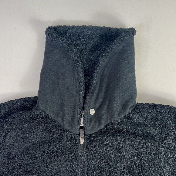 PATAGONIA black zip up sweater collared sz XS thick chunky warm cozy jacket coat - Picture 4 of 6